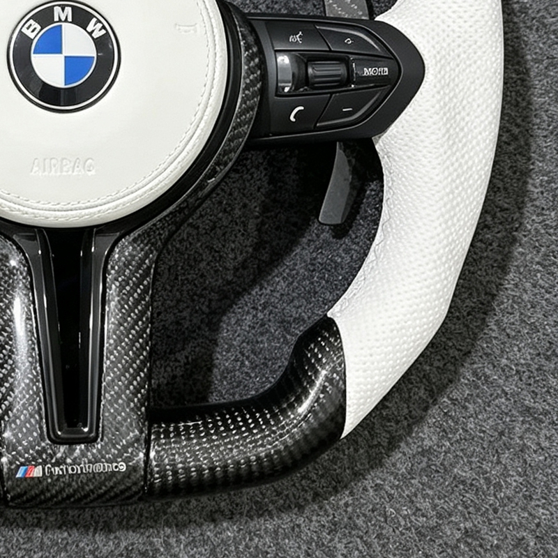  Perforated Leather Steering Wheel for BMW F30 F20 F48 M3 F80 F25 E90 E87 X5 E70 F01 F10 Sport Upgrade Modify Accessories