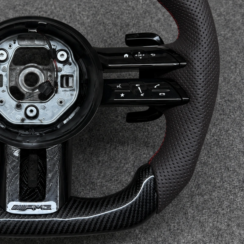 Luxury Carbon Fiber Steering Wheel for Mercedes AMG W205 W222 W253 W463 W464