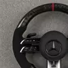 Custom AMG GT Steering Wheel with Carbon Fiber and Alcantara W205 W212 W190 W166 W177 W214 W216 W217 W218 W222 W253 W257 W463 W464