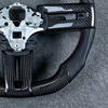 Real Black Carbon Fiber Steering Wheel Ford Mustang with LED Factory Direct Sales for Ford Mustang 2015 2016 2018 2020 2023