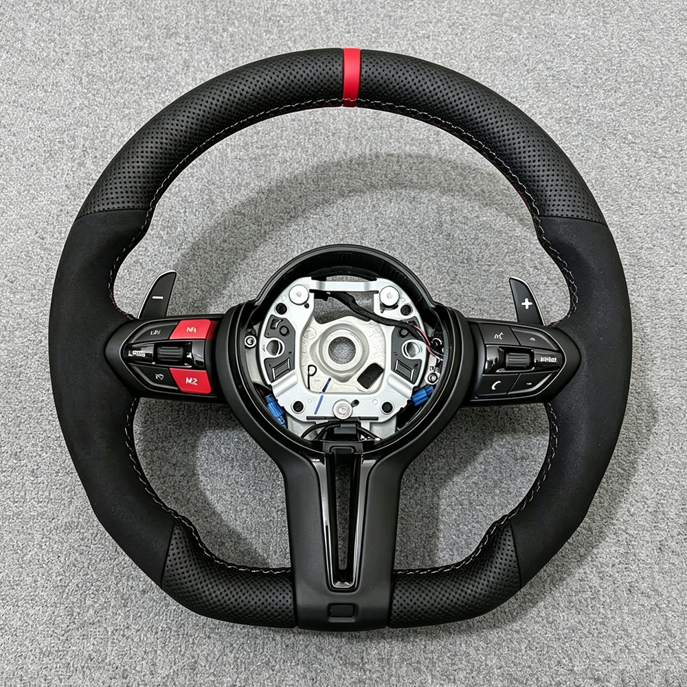 Carbon Trim Full Alcantara M Sport Steering Wheel for BMW F10 F15 F22 F30 F32 M3 F80 M4 F82 M2 F87 M5 F90 E70 E90 E92