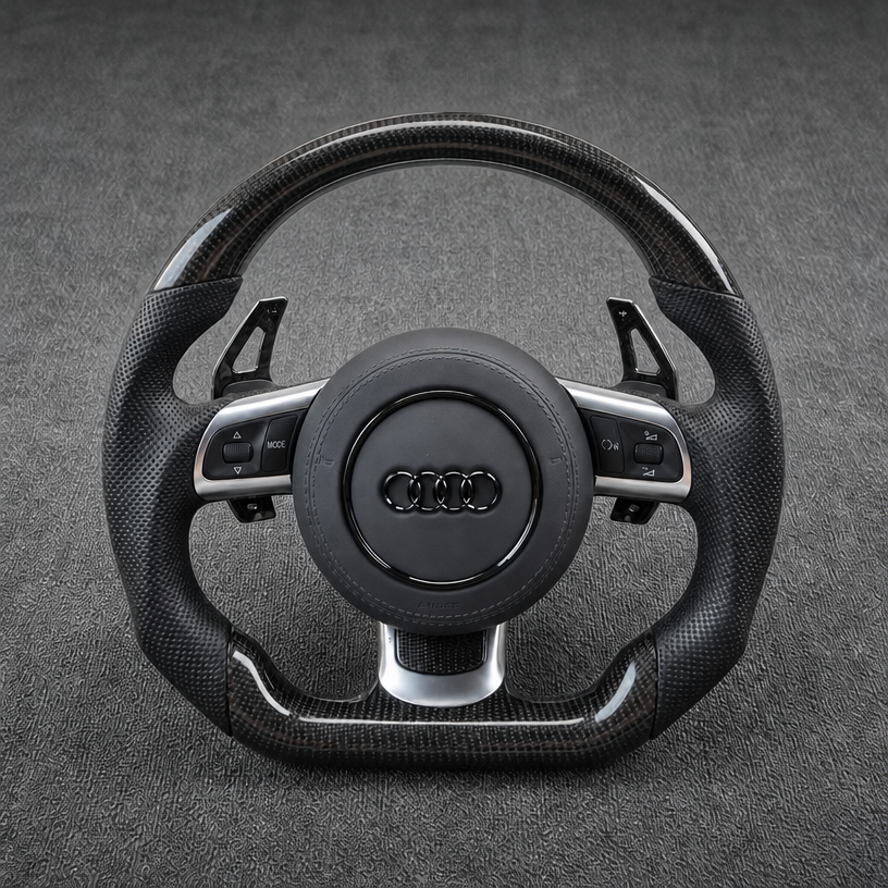 For Audi TT 8N 8J 8S TTS TT RS 1998-2023 Custom Real Carbon Fiber OEM-Style Steering Wheel | JIONX