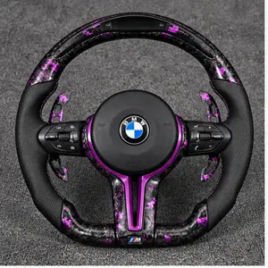 BMW F10 F11 M5 F10 custom purple forged carbon steering wheel