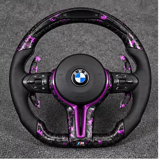 BMW F10 F11 M5 F10 custom purple forged carbon steering wheel