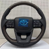Carbon Fiber Leather Steering Wheel for Toyota Land Cruiser LC79 LC76 LC70 LC300 Camry Corolla Yaris Car Accessories