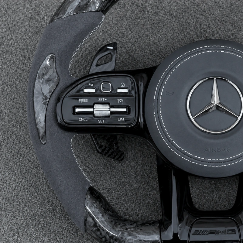 LED Performance Steering Wheel for Mercedes Benz AMG CLA GLC GLE GLS C63 E63 S63 CLS63 G63