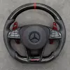 Nappa Leather And Carbon Fiber Steering Wheel for Mercedes AMG A C E GLA GLC GLE GLS CLA And CLS Series Models