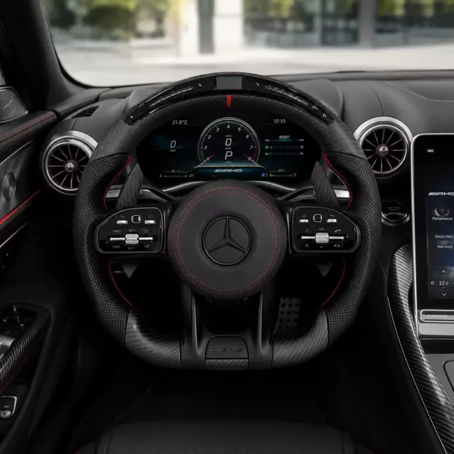 Customized Custom Carbon Fiber Leather Car Steering Wheel For Mercedes Benz W204 W205 W207 W211 W212 W213 W221 AMG Steering Whee