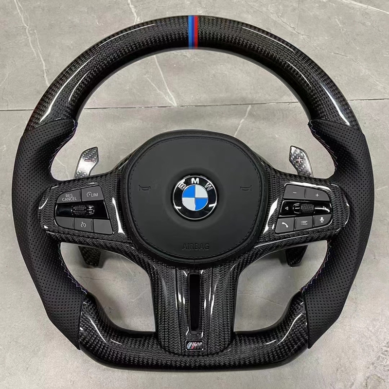 Carbon Fiber Steering Wheel For BMW G20 G30 G01 G02 G05 G06 G80 G82 G11 G12 F10 F20 F30 F87 E60 E70 E71 E90 F15 F90 G22