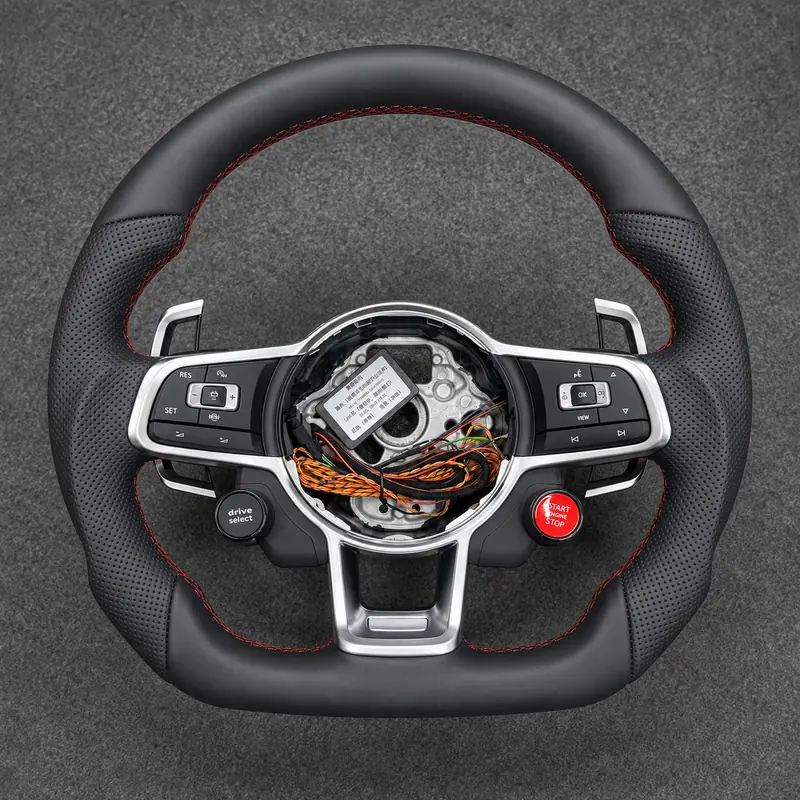 For Volkswagen Golf MK7 GTI Golf R 2012-2020 Custom Nappa Leather Performance Steering Wheel | JIONX