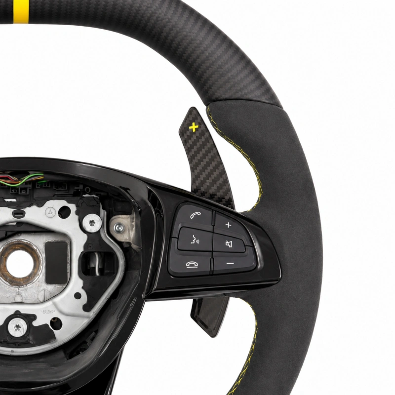 Carbon Fiber Steering Wheel for Mercedes-Benz A B C E G S CLS CLA GLA GLB GLK GLC GLE GLS SLS SLK SLC SL GL ML R And AMG GT Models