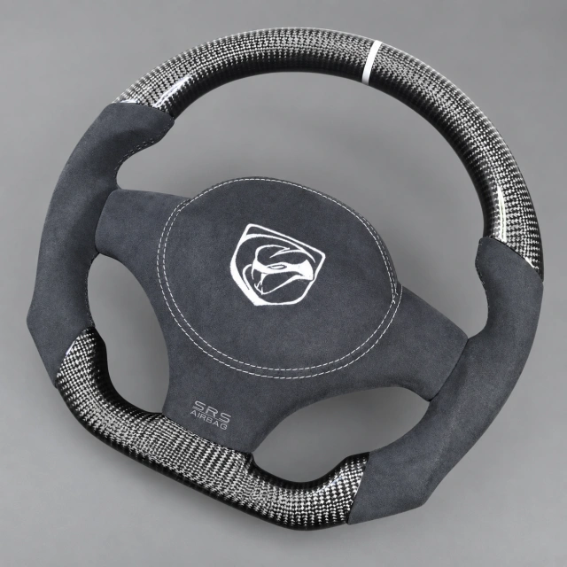 1996-2010 Dodge Viper Custom Carbon Fiber LED Steering Wheel by JIONX