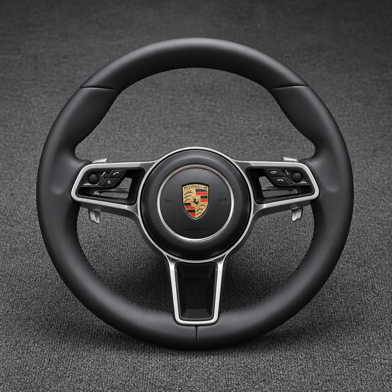 Porsche Macan 95B Custom Carbon Fiber Flat Bottom Steering Wheel 2014–2026 | JIONX