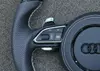 Anti-slip perforated leather grip for Audi carbon fiber steering wheel JIONX