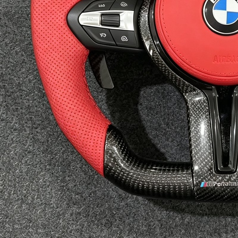 Full Alcantara LED M Sport Steering Wheel for BMW F06 F10 F11 F20 F21 F30 F31 F34 M3 F80 M4 F82 M2 F87 X5 E70 E71 E90 E92