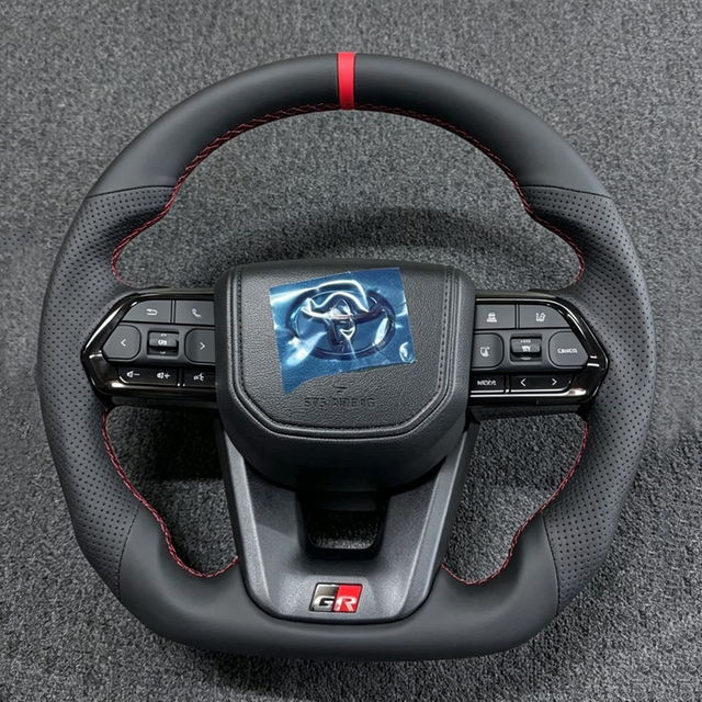 For Toyota Land Cruiser Lc200 Lc76 Lc79 Lc7O Prado 2003-2021upgrade Lc300 GR Style Black Button sport GR Steering Wheel