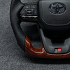 Custom Carbon Fiber Leather Steering Wheel for Toyota Land Cruiser LC79 LC76 LC70 LC300 Camry Corolla Yaris Car Accessories