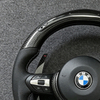High Quality Genuine Leather Flat Bottom Steering Wheel for BM/W F30 F31 F32 F33 Interior Modify Accessories