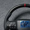 Carbon Fiber Leather Steering Wheel for Toyota Land Cruiser LC79 LC76 LC70 LC300 Camry Corolla Yaris Auto Parts