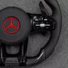 Upgrade Carbon Fiber Steering Wheel with Paddle Shifters for Mercedes Benz AMG W205 W213 C63S E63S G63