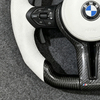 Full leather sport steering wheel accessory assembly for BMW 1 2 3 4 5 6 7 Series, X1 X2 X3 X4 X5, F10 F30 F35 F15