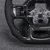 Car Interior Accessories Customized Forged Carbon Fiber Genuine Leather Steering Wheel Ford Raptor F-150 F150 XLT F250 2024