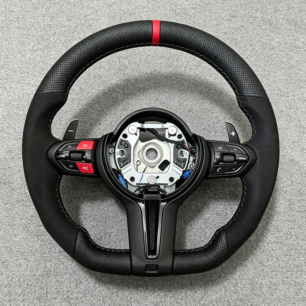 Leather Carbon Fiber Steering Wheel For BMW F30 F20 F21 F25 F36 F31 F32 F01 F02 F06 F07 F10 F11 F12 F13 F15 F16 F22 F33 F34