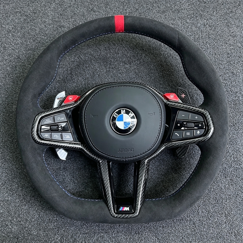 Custom for BMW G Series Heated Steering Wheel for G20 G30 X3 G01 540i G30 X5 G05 G80 M3 G82 M4 M240i G42 G22 G11 G02
