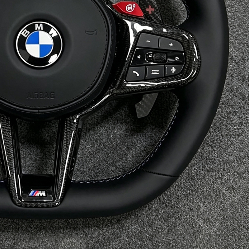 Carbon Fiber CS Steering Wheel Customized for BMW 5 6 7Series G20 G22 G26 G30 G31 G01 G02 G05 G06 G14 High Quality Plug and Play
