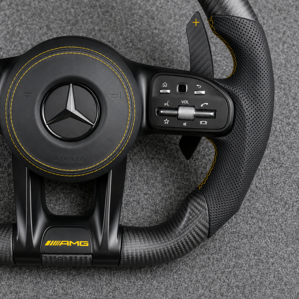 Upgrade AMG Steering Wheel for Mercedes Benz CLA GLC GLB GLE GLS W118 W204 W205 W212 W213 W221 W222 C63 E63 S63 CLS63 G63