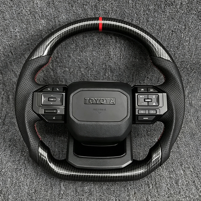 GR Sport Pickup Truck SUV Leather Steering Wheel for toyota Hilux N70 N80 N80 Vigo Revo 2005 2015 tundra 2010 2015 2026