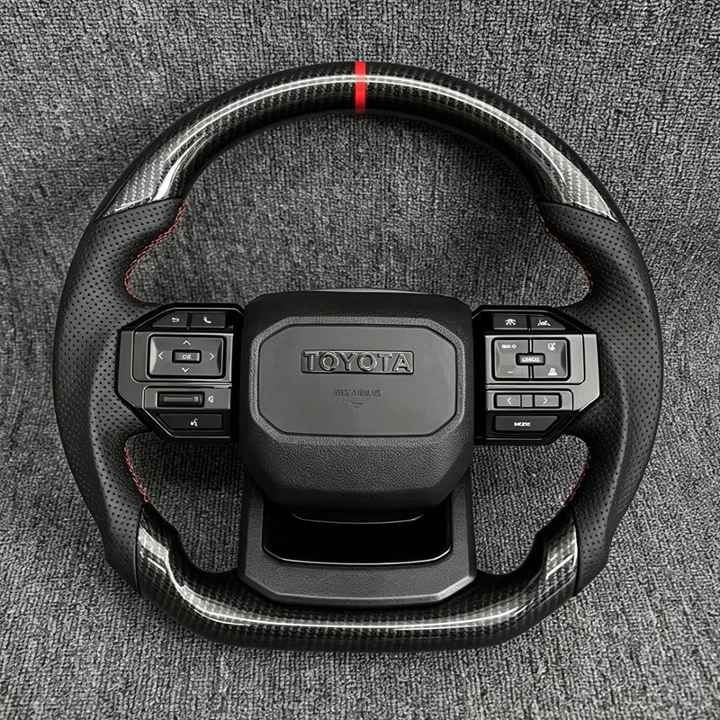 GR Sport Pickup Truck SUV Leather Steering Wheel for toyota Hilux N70 N80 N80 Vigo Revo 2005 2015 tundra 2010 2015 2026
