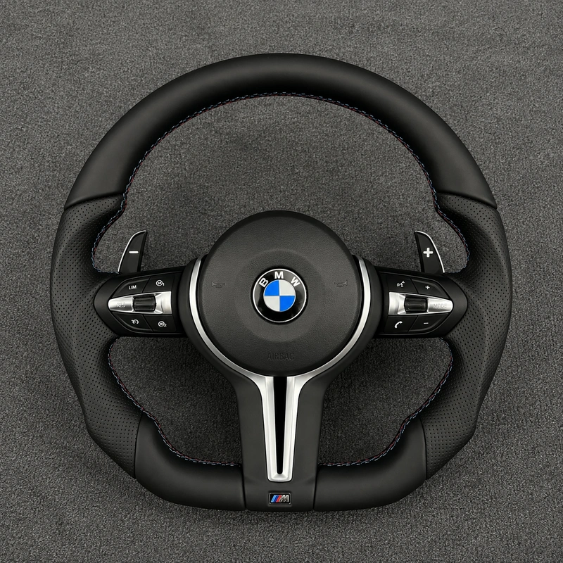 Nappa Leather Custom Steering Wheel for BMW 5 Series M5 2011–2017 -JIONX