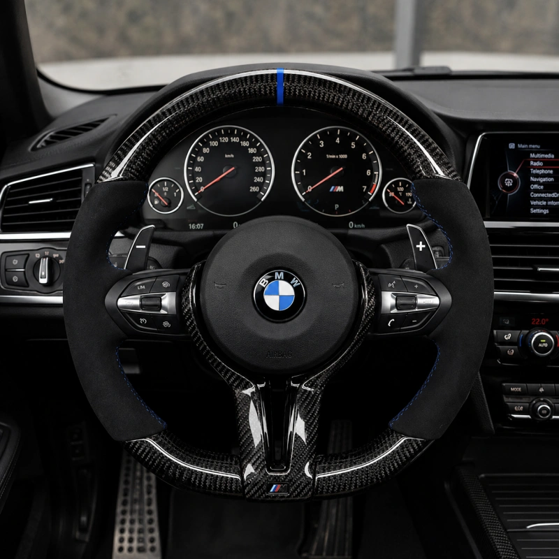 Custom Real Carbon Fiber Steering Wheel for BMW X3 F25 2011-2017 | JIONX