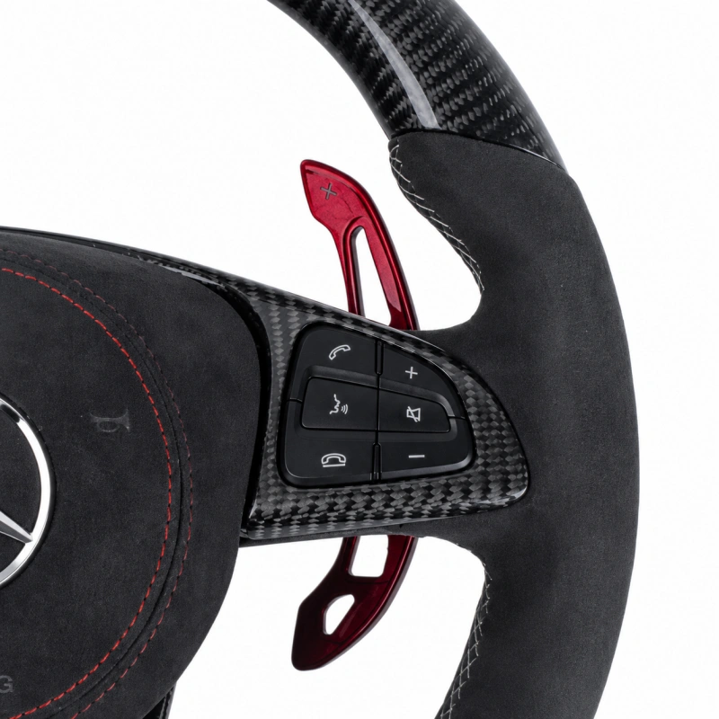 Alcantara And Carbon Fiber Steering Wheel for Mercedes-AMG W204 W205 W212 W213 W176 W166 W207 W218 W222 W253 W172 W463 GLE G63 C63