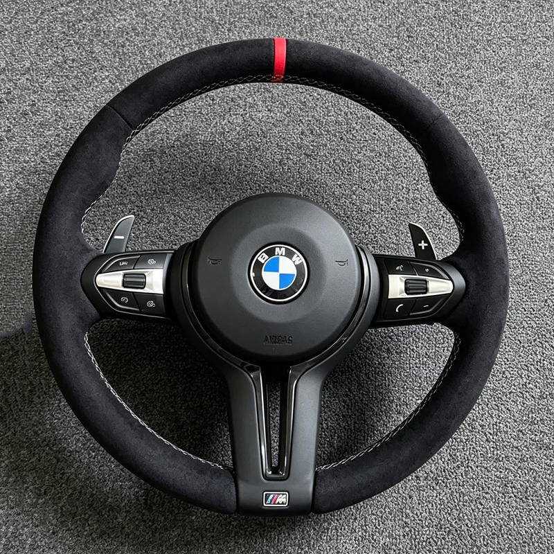 In Stock Alcantara Car Steering Wheel for BMW F30 F10 F15 F20 F22 F25 F32 M3 M5 E46 E60 E70 E90 E91 M Sports Steering Wheel