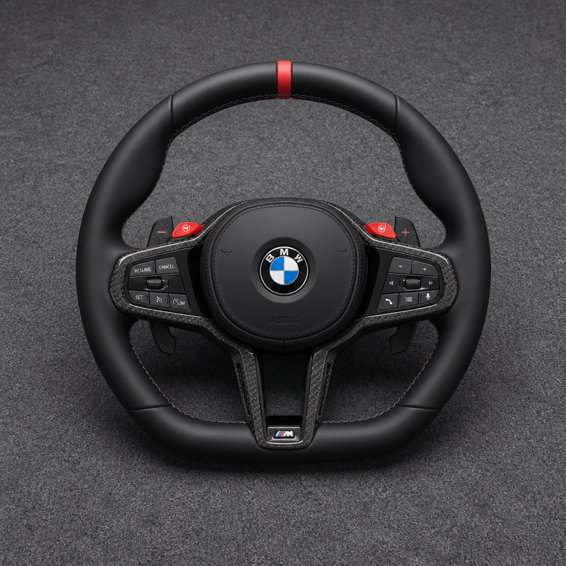 For BMW X7 G07 2019-2026 / X7 M50i / M60i Custom Nappa Leather Steering Wheel | JIONX