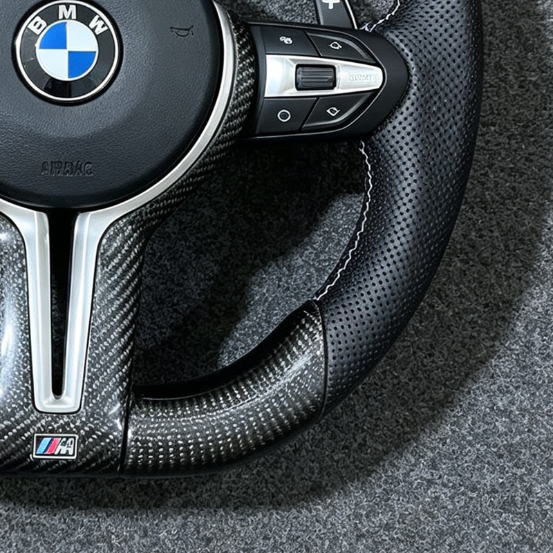 D-shape Steering Wheel for BMW F10 F20 F30 F32 F36 M3 F80 M4 F82 M2 F87 M5 F90 X6 E71 E90 E92 E93 F32