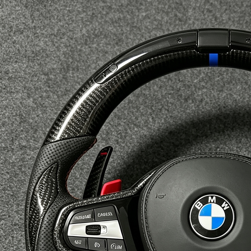 Real Carbon Fiber Steering Wheel for BMW G05 G20 G30 G2X G3X X5 X3M X4M M2 M3 M4 M5 M8 Z4 840i 740i 540i 440i 340i 330i