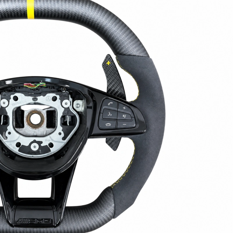 Carbon Fiber Steering Wheel for Mercedes-Benz A B C E G S CLS CLA GLA GLB GLK GLC GLE GLS SLS SLK SLC SL GL ML R And AMG GT Models