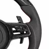 Custom carbon fiber steering wheel (with LED turn signals) for Porsche models such as the 911 Panamera Cayenne and Macan