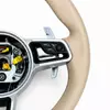 Sports Leather Steering Wheel Suitable for Porsche Cayenne, Macan, Panamera, 996 911 718 987 970 958 991 And 981 Models