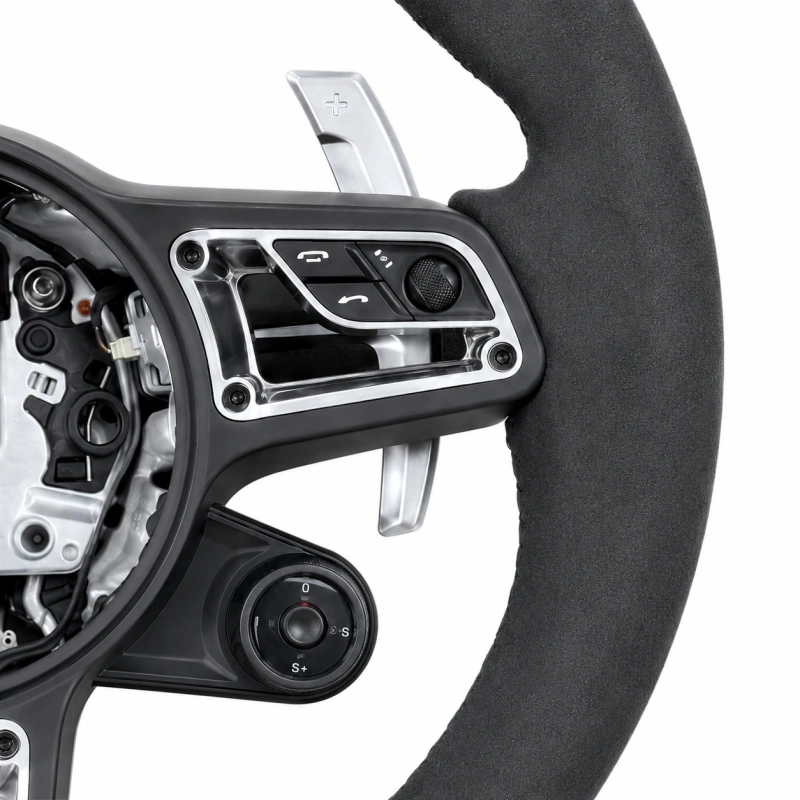 Alcantara Steering Wheel for Porsche Panamera Cayenne 718 (Boxster/Cayman) Taycan Carrera (911/991/996) 958 970 981 And 987 Models
