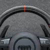 JIONX high gloss carbon fiber rim with red center marker sport steering wheel