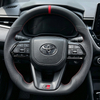 GR Sport Leather Carbon Steering Wheel for Toyota Hilux Revo N70 N80 Tacoma Tundra Fortuner 2015-2022 LC300 LC200