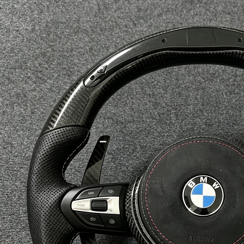 M Sport Forged Carbon Fiber Steering WHeel for BMW F30 F10 M5 F90 F20 X5 E70 X6 X6M E71 M3 E39 E92 M4 F36 F15