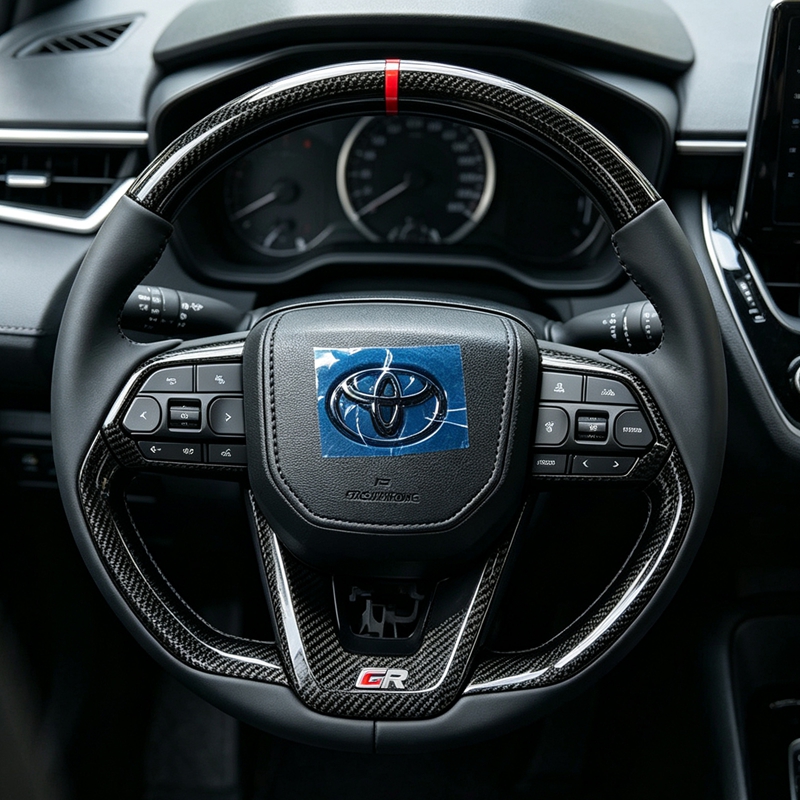 In Stock for Toyota Hilux Fortuner Camry Land Cruiser Corolla Hiace 86 Mark X Prado 120 yaris rav4 Leather Gr Steering Wheel