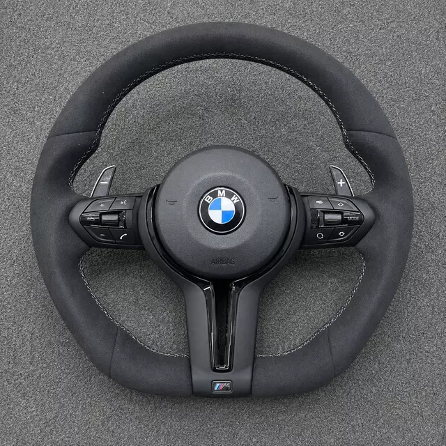 Custom Nappa leather steering wheel for BMW X5 E70 and X5 M E70 with premium grip design