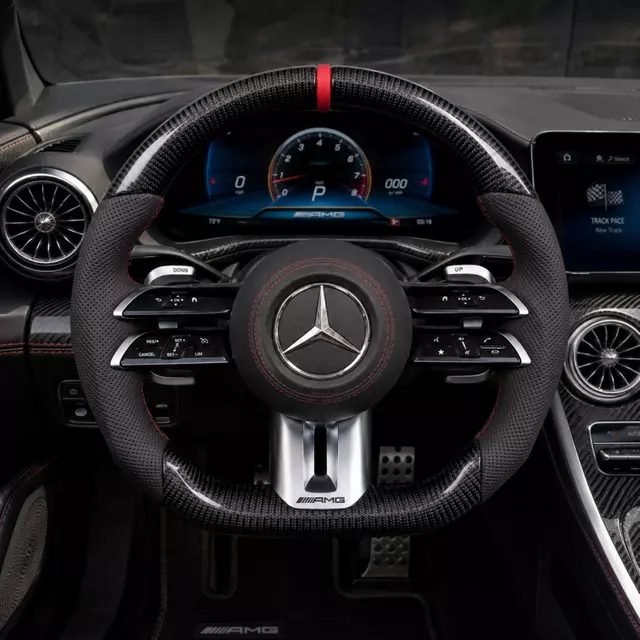 Custom Carbon Fiber Steering Wheel for Mercedes AMG GT W205 W212 W222 W253 W205 W212 W190 W166 W177 W214 W216 W217 W218 W222 W253 W257 W463 W464