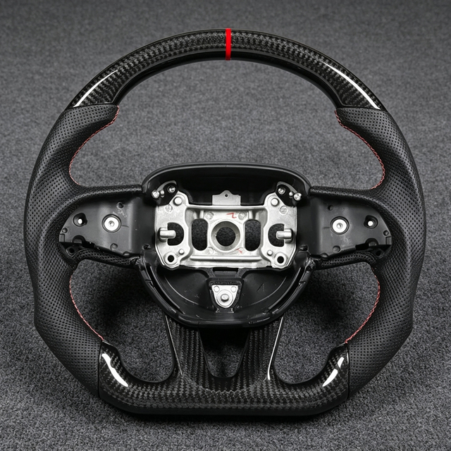 For dodge Charger Steering Wheel Carbon Fiber for dodge Steering Wheel for dodge Charger Steering Wheel Red